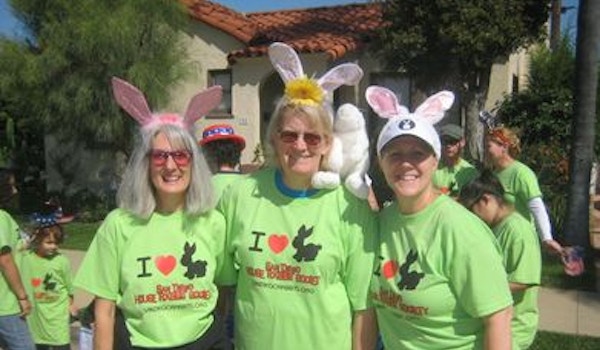Sue, Mary And Alison Supporting Rabbit Rescue. T-Shirt Photo